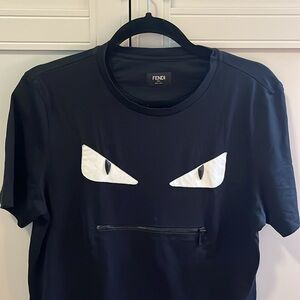 Fendi Black Cat White Eye T-Shirt